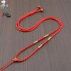 Hand-woven Adjustable Gold Jade Pendant Rope for Men and Women