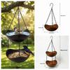 Bowl-shaped Bird Bath Bowl Double Layer Hummingbird Water Drinker Hanging Bird Feeder  Garden