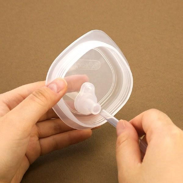 Infant spill-proof straw cup silicone straw 127mm, 2 pieces