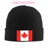 Custom Emblem of Canada Eagle Bonnet Hats Hip Hop Knit Hat for Women Unisex Warm Winter Canada Patriotic Skullies Adjustable Hat