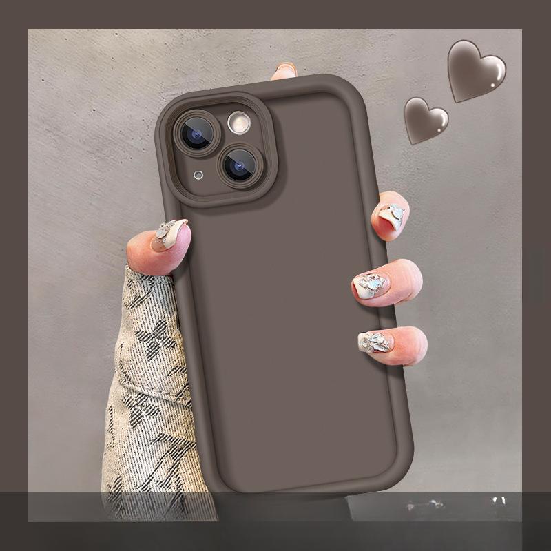 

Подходит для чехла для мобильного телефона Apple 14promax Новый iPhone 15/13 Матовый силикон 12 Кукла в виде кофейного брикета iPhone 6s Plus