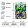 Marvel The Incredible Hulk City Explosion Flannel Throw Blanket Gift For Marvel Fan Boy Summer Nap Throw Sofa Bed Travel Blanket