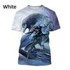 Bird King Eye Pattern T-shirt Men's Cool Bird 3D Printed Summer Breathable Round Neck Short Sleeve Top