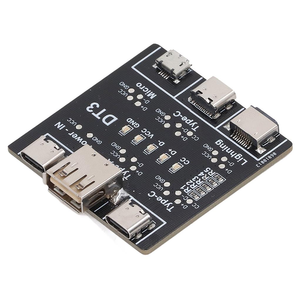 Datenkabel-Erkennungsplatine Empfindlich Genau Mehrfachschutz USB-Kabeltester für Typ C