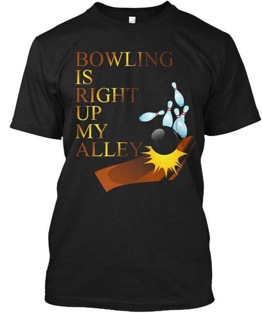 Bowling Alley Funny Bowler Team Gift T-Shirt Made in the USA Size S to 5XL S