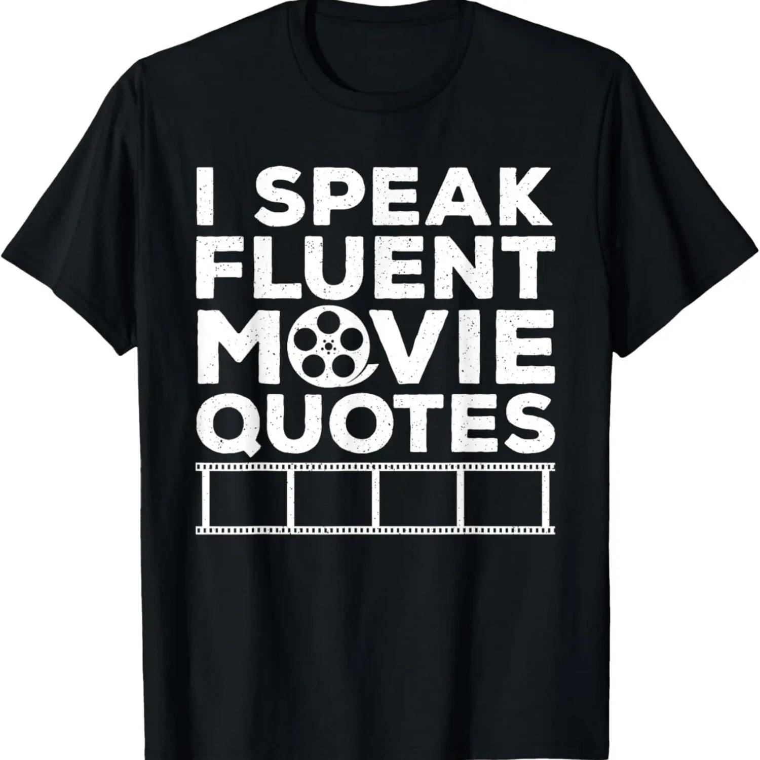 Funny Movie Lover Art For Men Women Movie Quote Film Fanatic T-Shirt S чёрный