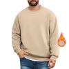 Men's Lined Sweatshirts Premium Heavy-weight Fleece Pullover Thick Thermal Sweatshirts