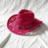 Khaki Cowboy Straw Hat 2026 Western Cowboy Sun Hat Spring Knight Hat Unisex Jazz Hat Summer Wide Brimmed Hat Sombrero Hombre