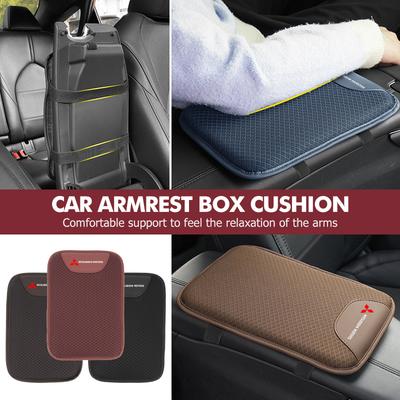 Universal Ice Silk Car Mounted Armrest Pad Central Armrest Box Height Increasing Pad For Outlander Lancer Eclipse
