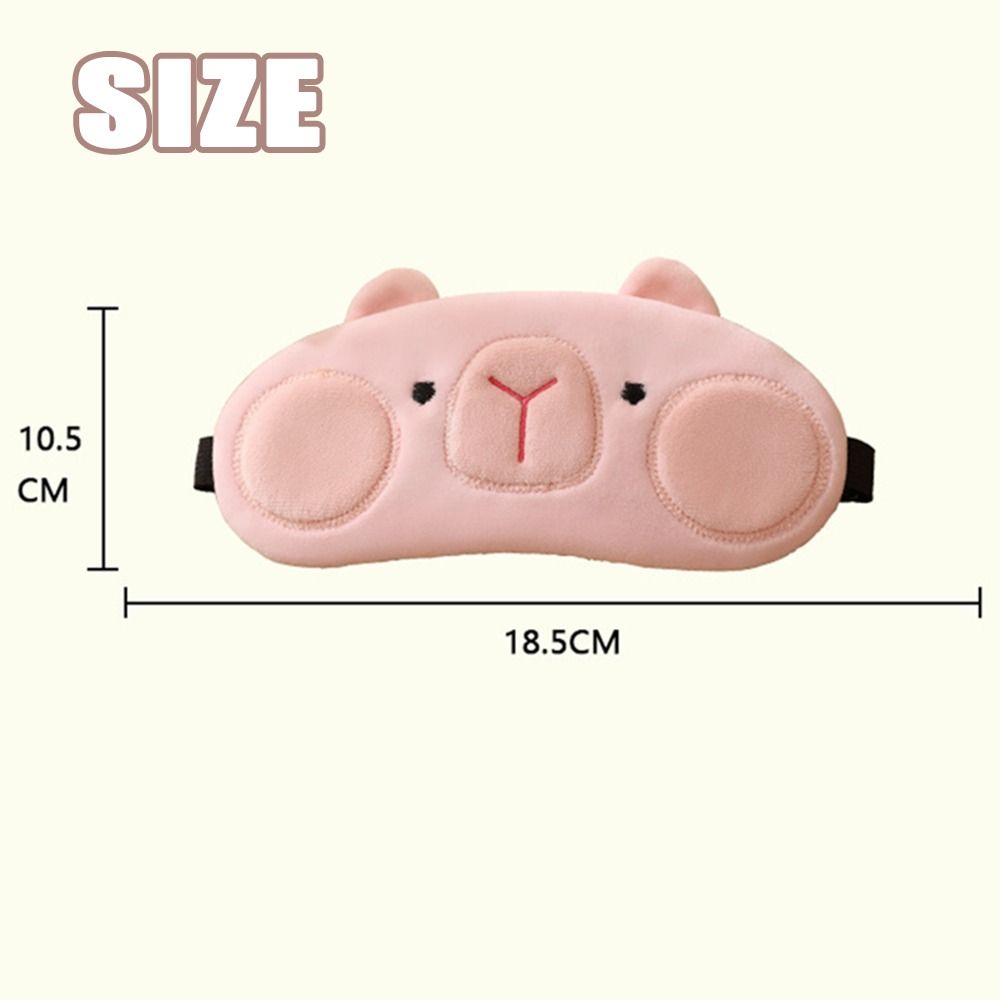 Cute Plush Sleeping Eye Covers Cartoon Night Eyeshade Shading Sleeping Mask  Eye Care Tools