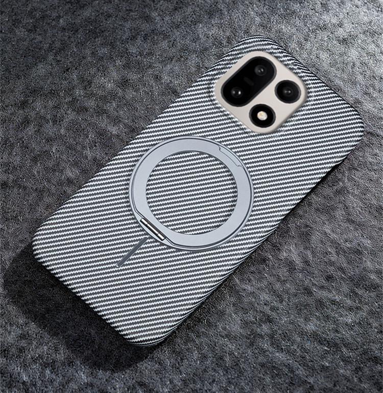 OnePlus 15T/ACE6 Magnetic Carbon Fiber Texture Phone Case with 1+Turbo6 Bracket