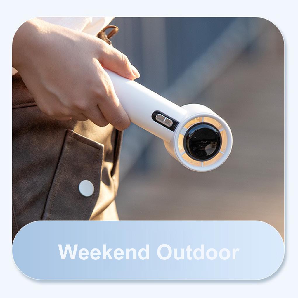 Portable Turbo Handheld Fan 100Wind Speeds Mini Led Fan 1800mAh USB Rechargeable Personal Fans Electric Fan For Outdoor Camp