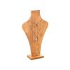 Hanging Shelf Necklace Display Stand Walnut Wood Mannequin Necklace Display Rack Jewelry Rack