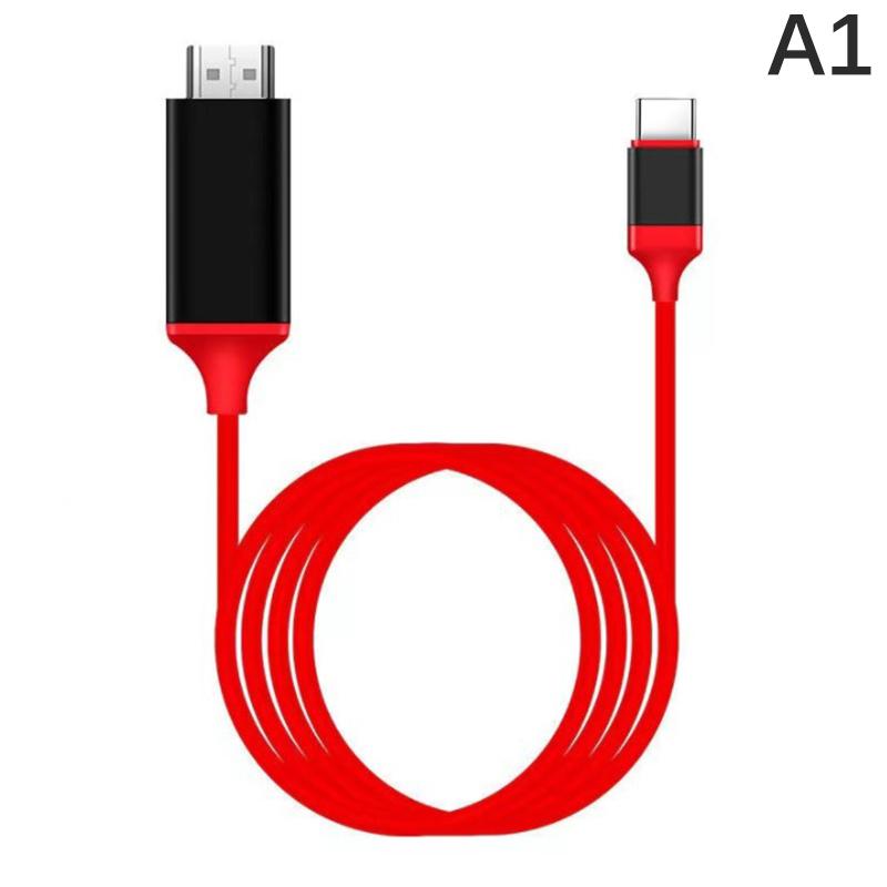 

Кабель-адаптер USB 3.1 Type C на HDMI-совместимый 4K 1080P Кабель USB-C Кабель для Macbook Pro Chromebook Pixel красный