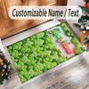 Family Friends Theme Crystal Velvet Rug Personalized Custom Name Text Soft Floor Mat Home Decor