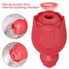 Rose-Sucking Tongue Licking Vibrator for Women Clitoris Stimulator Oral Nipple Vacuum Clit Sucker Female Sex Toys for Adults