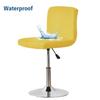 Wasserdichter Barhocker Stuhlbezug Kurze Rückenlehne Büro Drehstuhl Husse Elastischer Sitzbezug für Hotel Bankett Essen