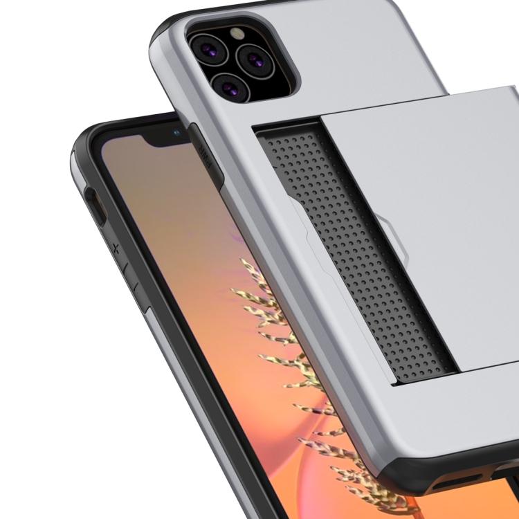 For iPhone 11 Pro Max Shockproof Rugged Armor Protective Case with Card Slot