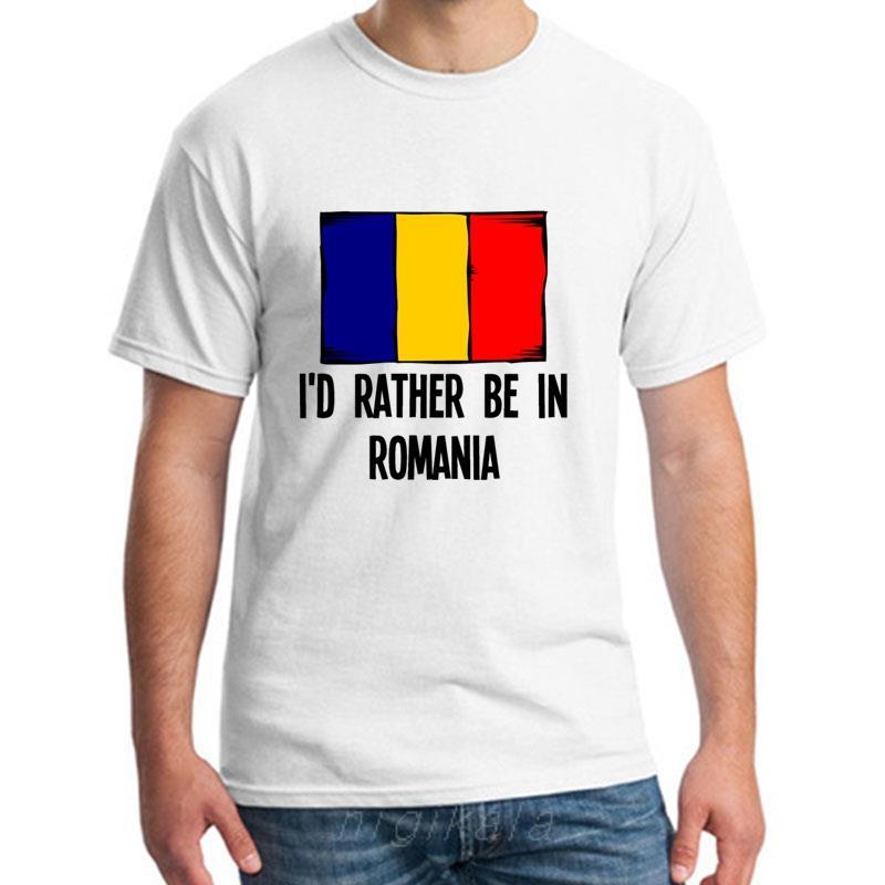

Graphic Id Rather Be In Romania tee shirt for men Short Sleeve Casual Leisure women t-shirts round Neck Outfit - Men s Summer... 5XL різнокольоровий
