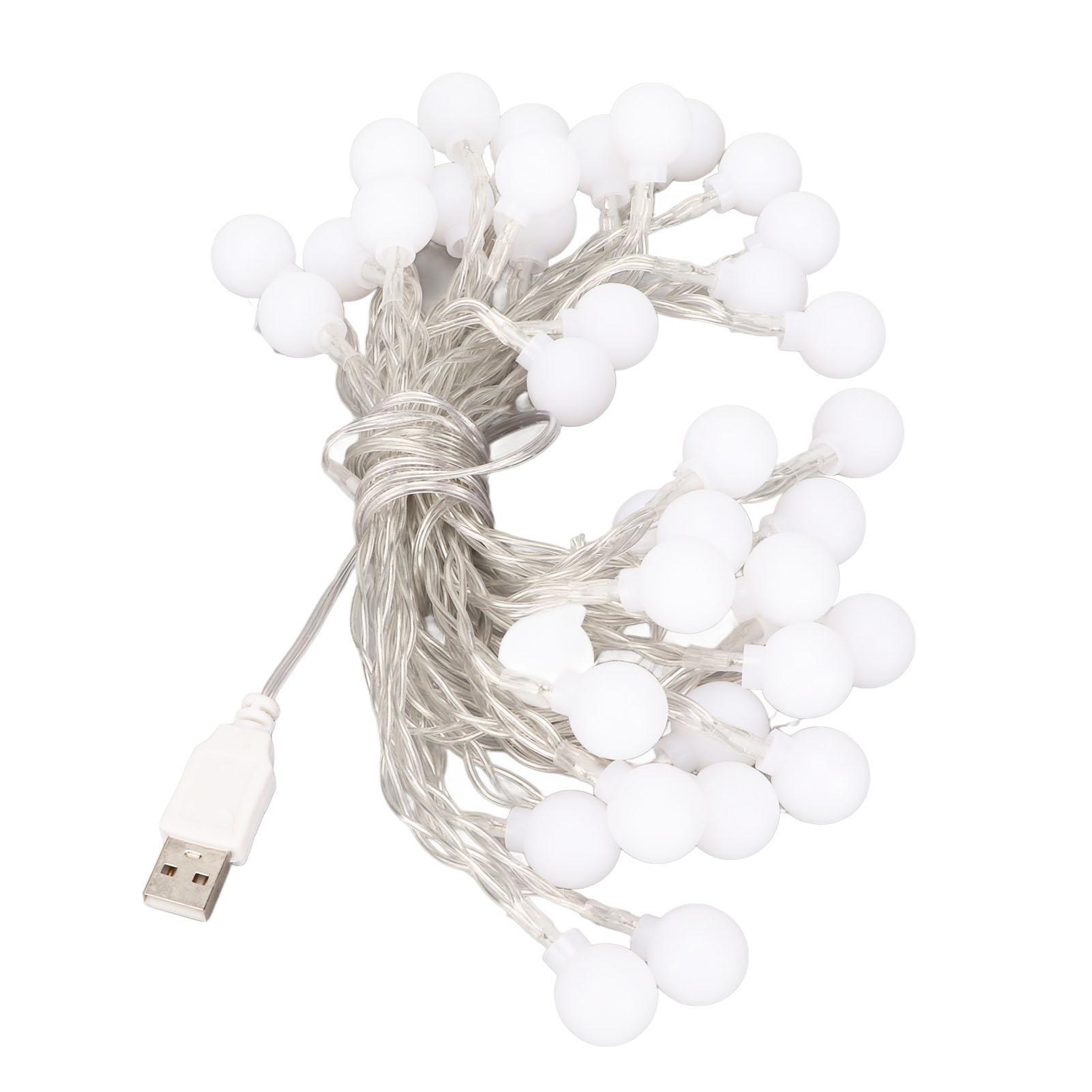 

Шаровые гирлянды Водонепроницаемые Питание от USB-порта Светодиодные декоративные шары для спальни свадьбы