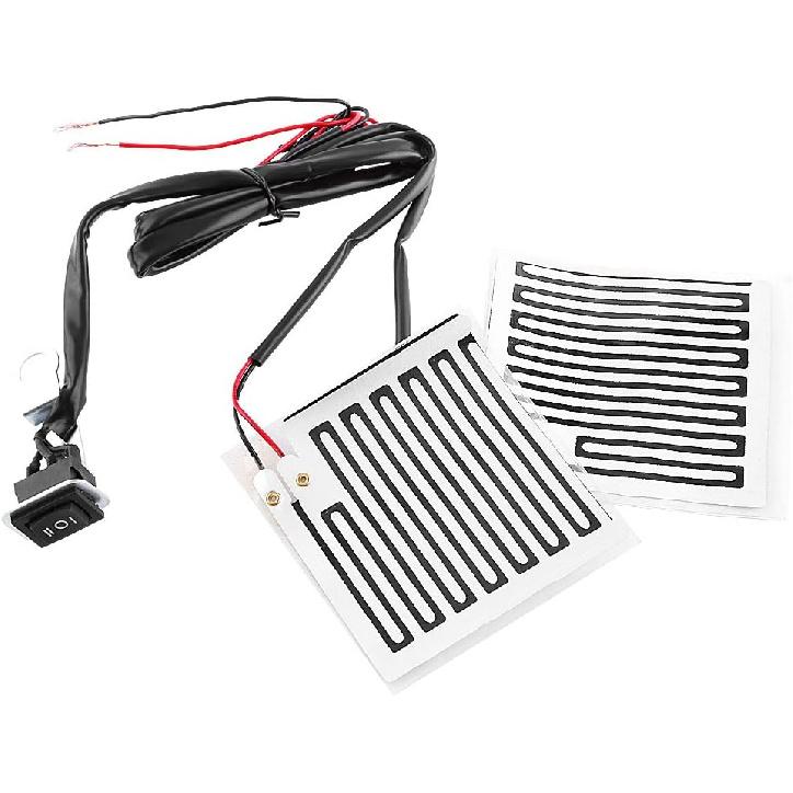 Universal 12V Heated Grips - Fits ATV & Motorcycle, Warm Handlebar Pad Kit