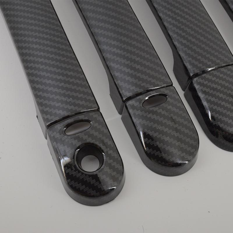 Carbon Fiber Patterns Side Door Handle Cover Trim For Nissan Tiida Versa Latio First Generation C11 2004-2012