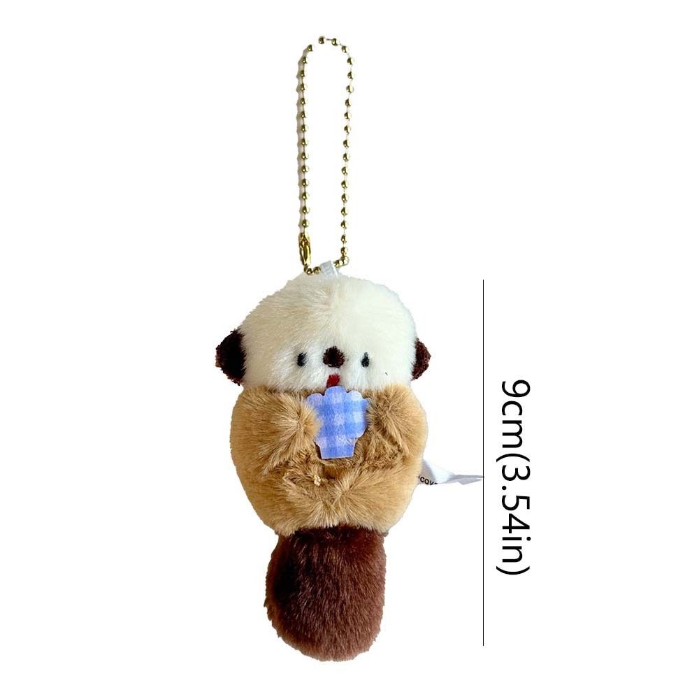 Doll Otter Hold Shell Key Chain Trinket Anime Key Ring Cute Backpack Charms  Gift
