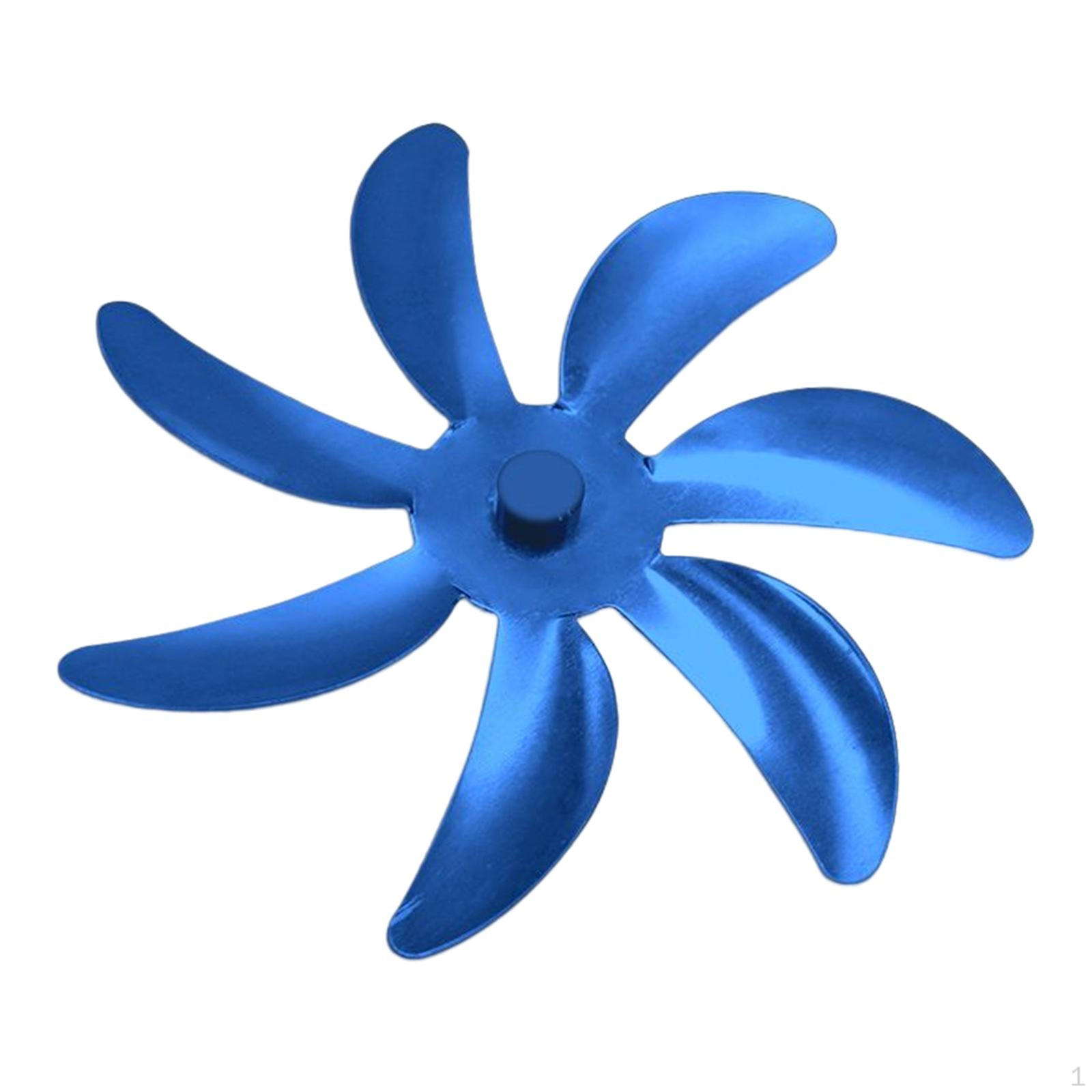 

6.77 Вентилятор для камина Листовая дровяная печь Аксессуары для дровяной печи 7 17.2cm синий