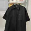 Neues kurzärmliges T-Shirt für Herren im Sommer, Trend im koreanischen Stil, schlichtes Oberteil mit halben Ärmeln, lockeres, lässiges Marken-T-Shirt im Hongkong-Stil