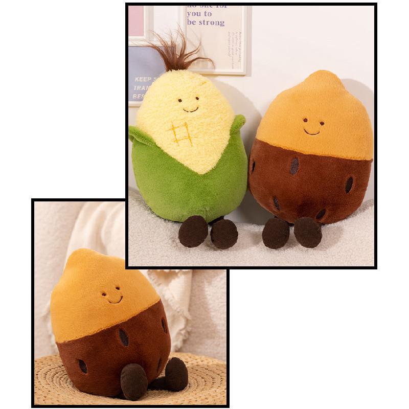 Plush Dolls Corn Food Roasted Potato Doll Campfire Home Decor Creative Gifts Kid