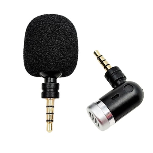 Mini Bendable 3.5mm Jack Microphone Portable Small Microphone for Sound Card Recorder Mobile Phone Smartphone Mini Mic