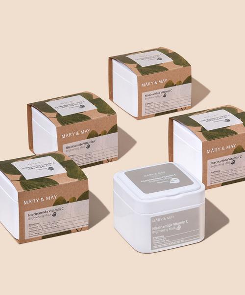 Mary & May Niacinamide + Vitamin C Brightening Mask 30 sheets/400g