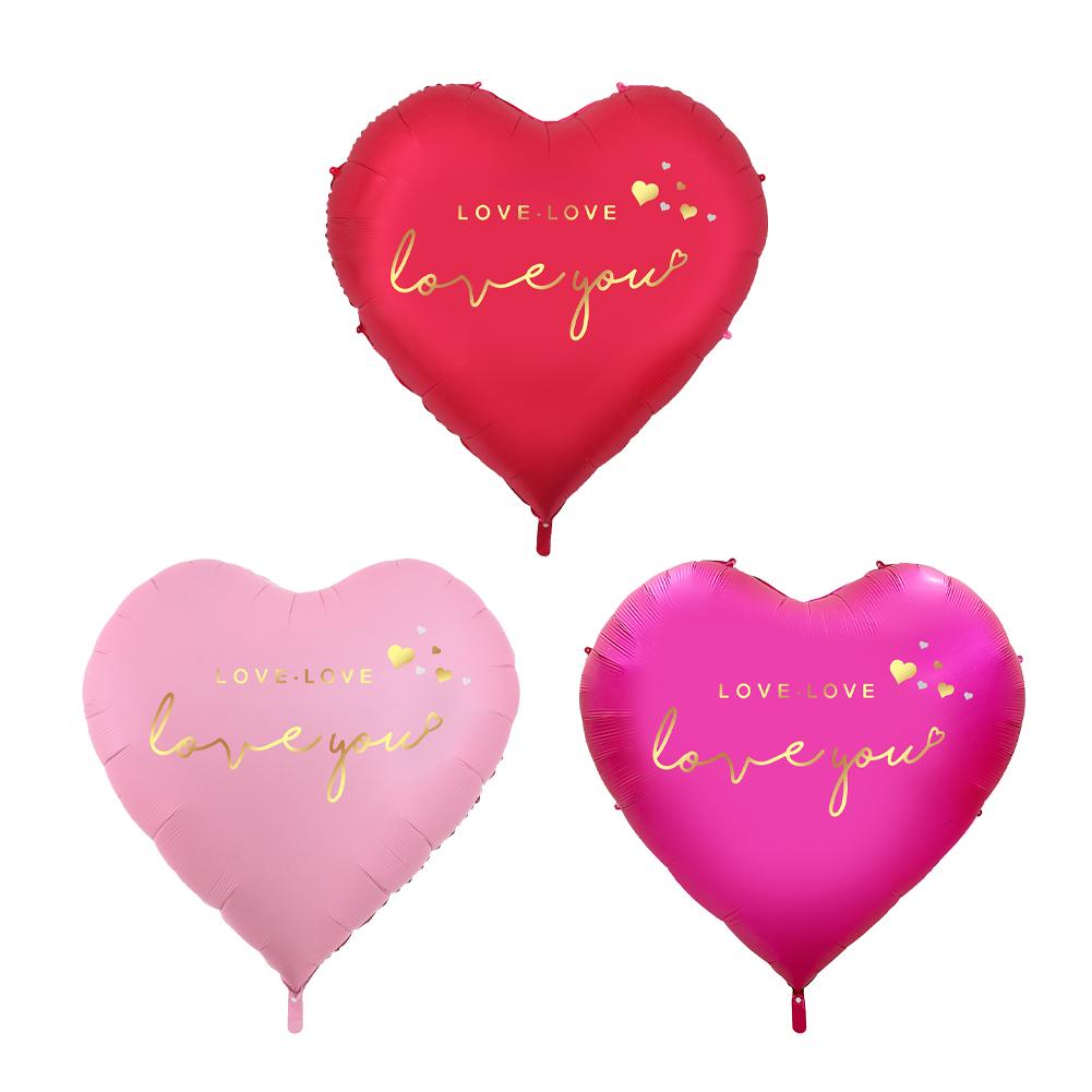 Giant Heart Shaped Aluminum Foil Balloon Oversized Love You Wedding Valentine Party Decoration Romantic Backdrop Proposal Decor