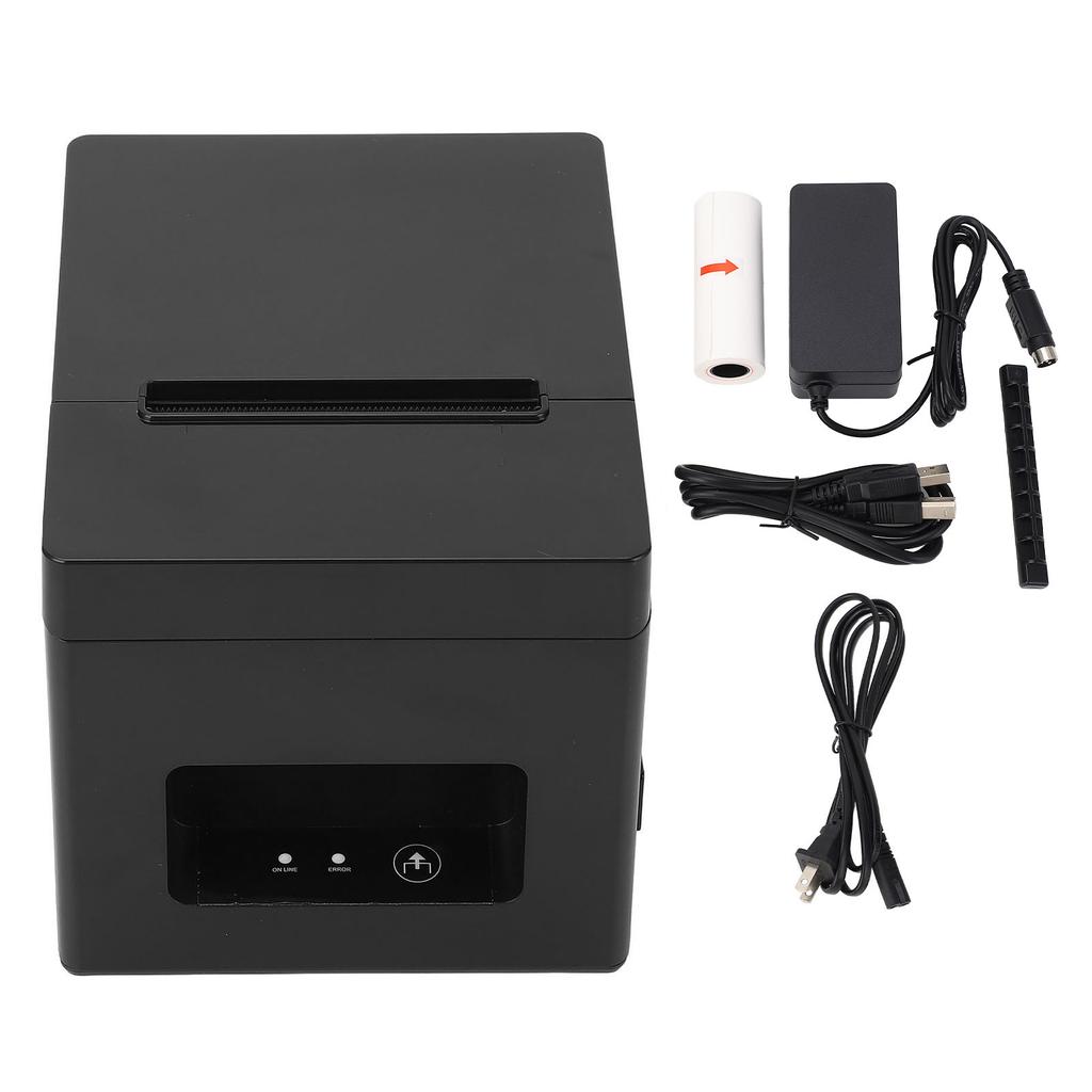 POS Receipt Printer High Speed Printing Auto Paper Cutting 80mm USB Thermal Receipt Printer for Restaurant Retail Store