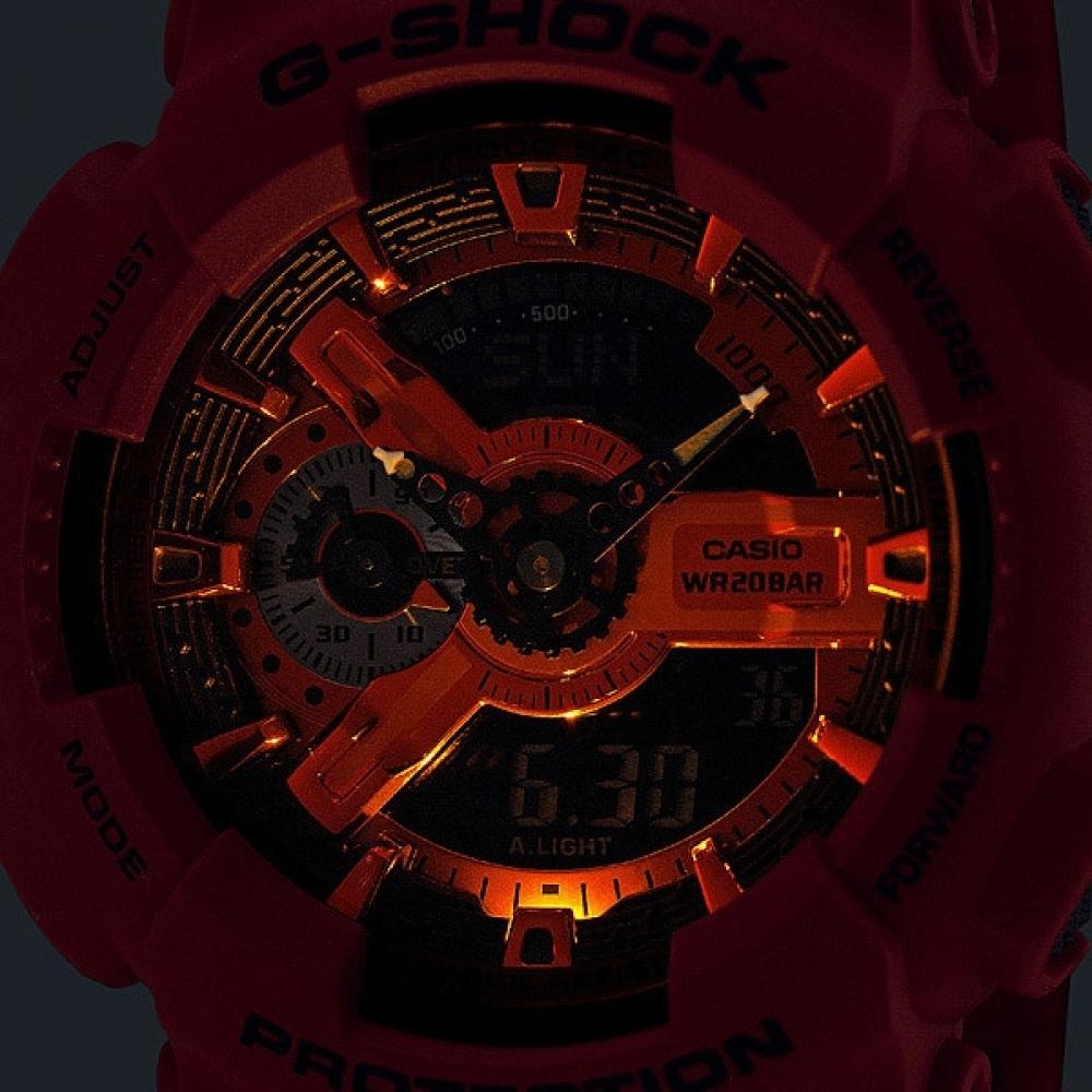Casio G Shock G Shock Iconic Red Series Ga 110rrb 4ajf