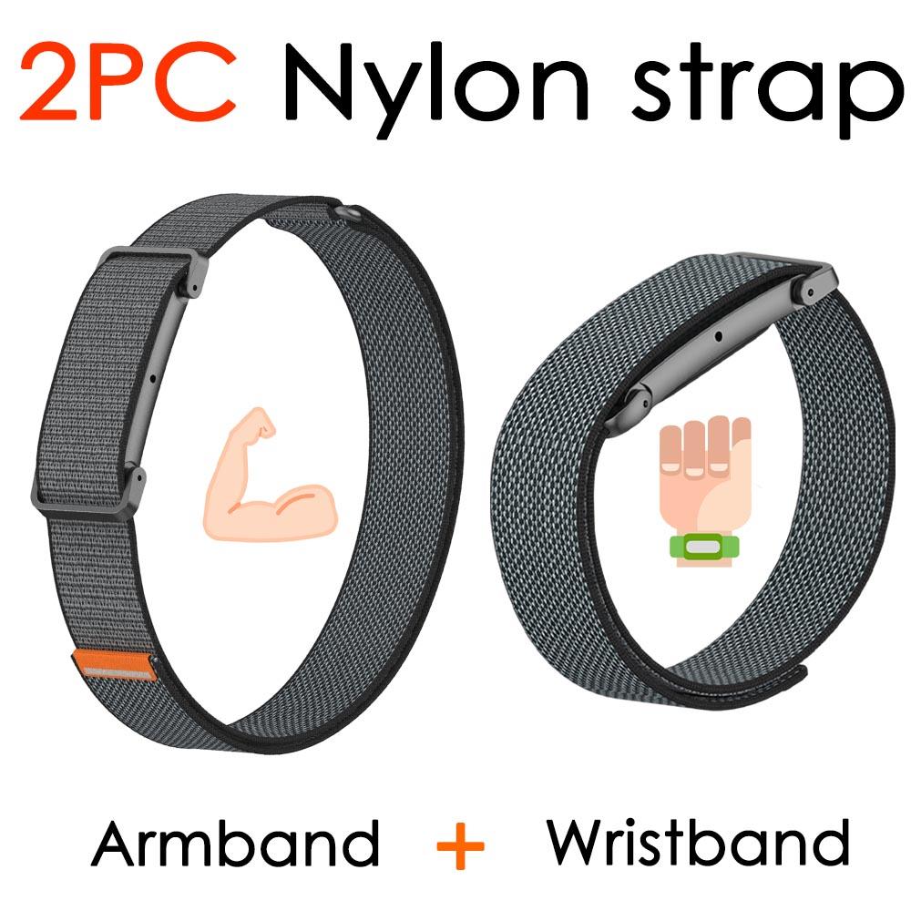 Nuovo cinturino bicipite in trama di nylon per Google Fitbit Air Strap, cinturino di ricambio per fitness tracker da polso/braccio per Google Fitbit Air Band