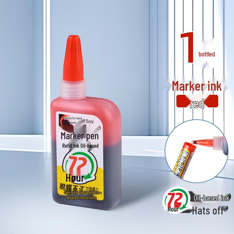 Jin Wannian 45mm Long-Head Refillable Waterproof Marker Pen for Deep Hole Woodworking and Construction.