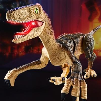 Simulační elektrická hračka dinosaura na dálkové ovládání - ROKOO - Hnědá - Interiér - Smíšené - 3 roky - Baterie