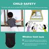 No Drilling and Effortless Door Lock Baby Safe Safety Sliding Door Window Lock Suitable for Sliding Windows