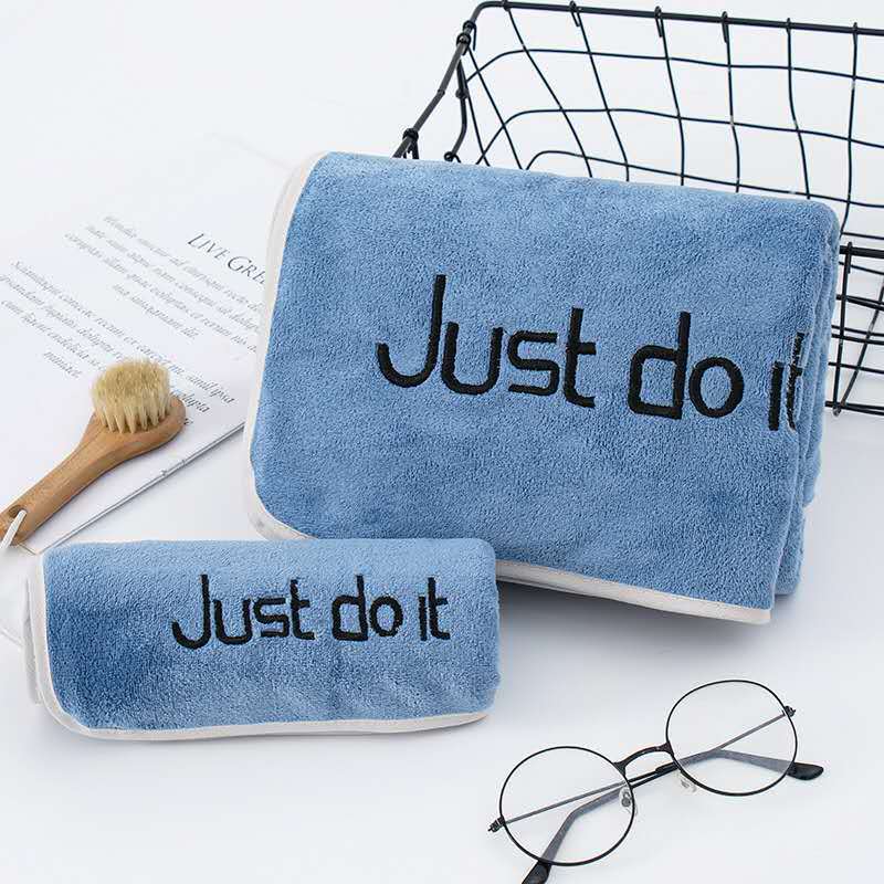 Wash Your Face with a Soft, Absorbent Coral Velvet Plain Bath Towel