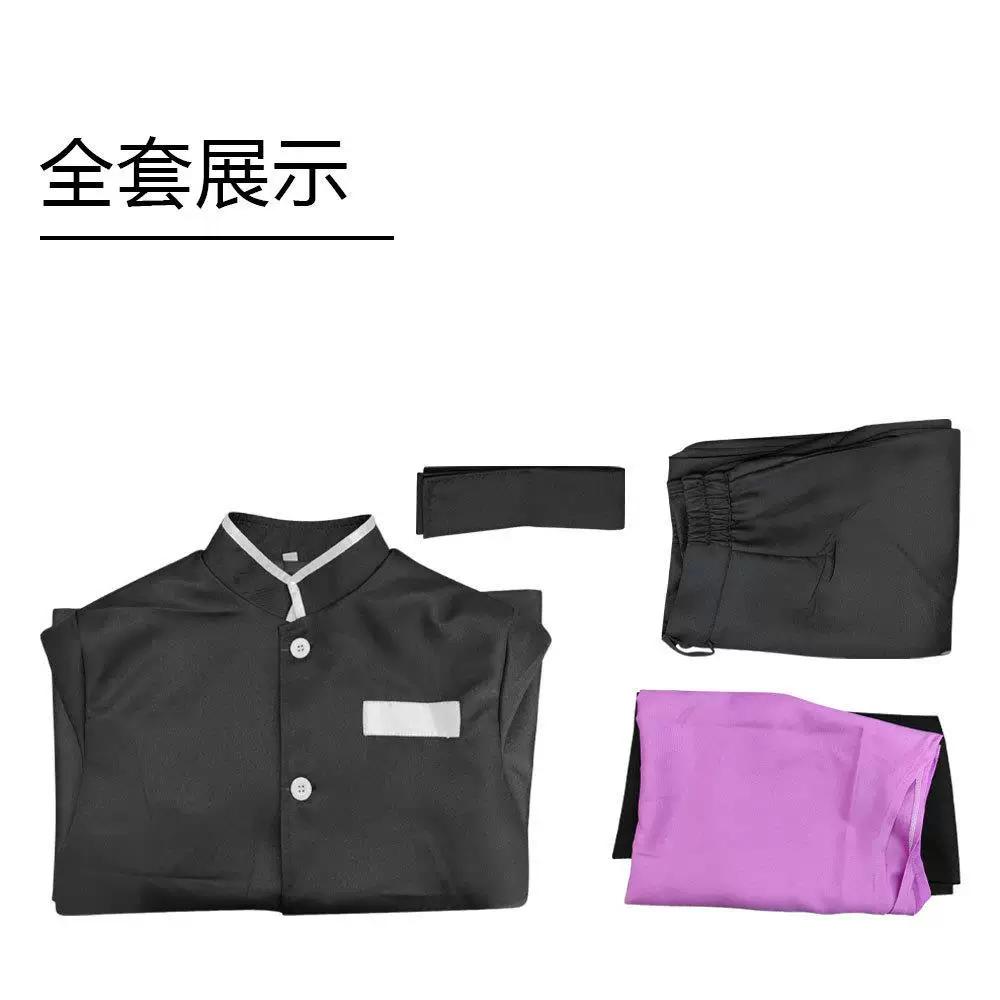 Demon Slayer Genya Shinazugawa Cosplay Costume, Demon Slayer Corps Uniform Anime Expo Full Outfit