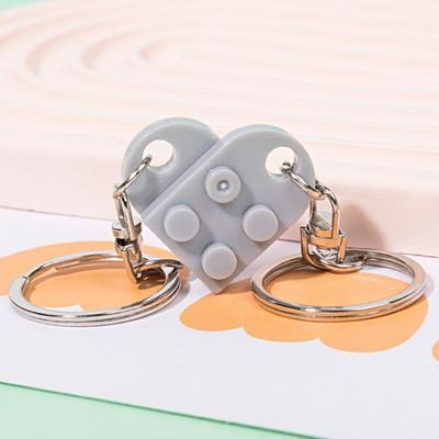 Yousheng Love-Filled Keychain Couples Blocks Show Love Key Ring for Valentine's Day Anniversaries Birthdays Gifts for Boyfriend Girlfriend