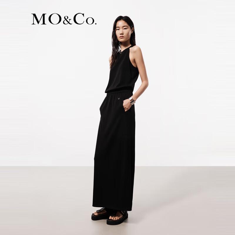 MO&Co. Triacetate Blend Sleeveless Dress