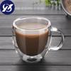 Simple Style Coffee Cups Tea Set Mugs Beer Drink Office Mug Transparent Drinkware Double Glass Cup