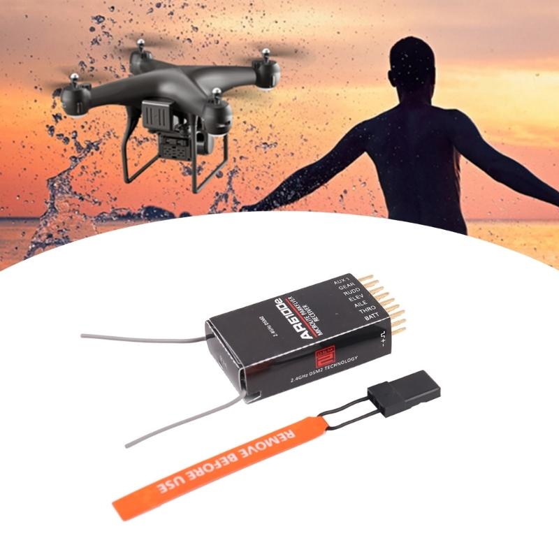 AR6100E 6 Channel Aircraft Receiver Support DSM2 Compatible DX6I DX7 DX8 DX18 DSX6 DSX9 Wide Compatibility