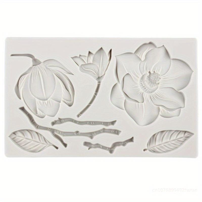Flower Silicone Mold Flower and Leaf Fondant Mold For Cake Decorating Chocolate Candy Cupcake Decorating Polymer Clay Mould