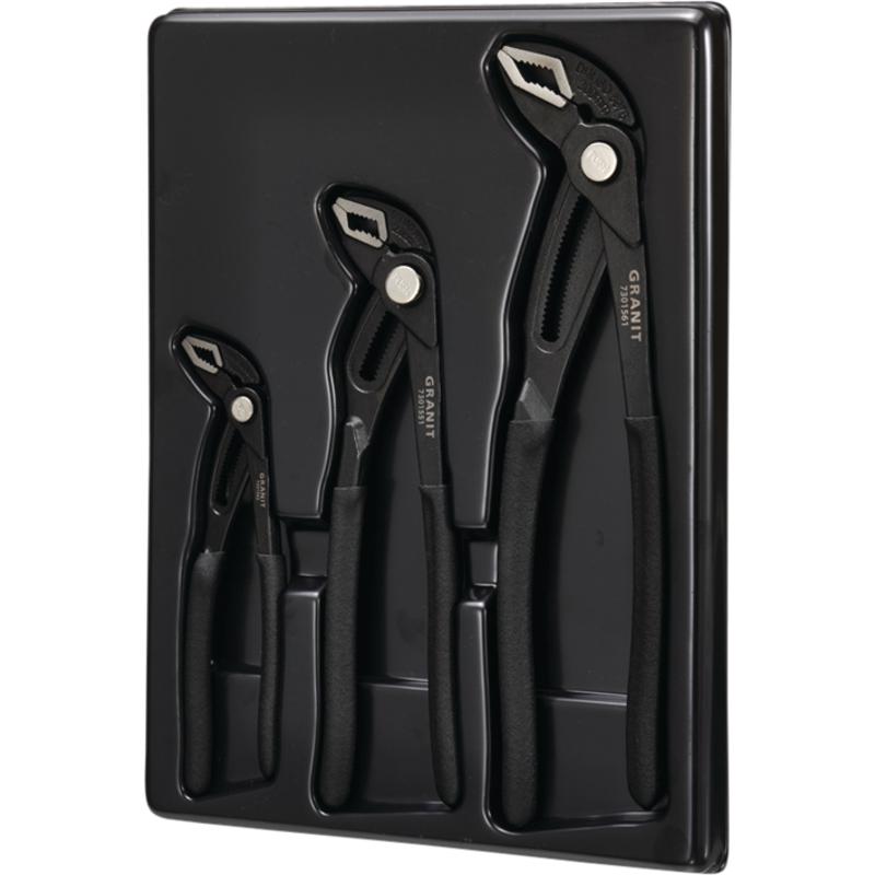 3-piece Water Pump Pliers Set, GRANITE