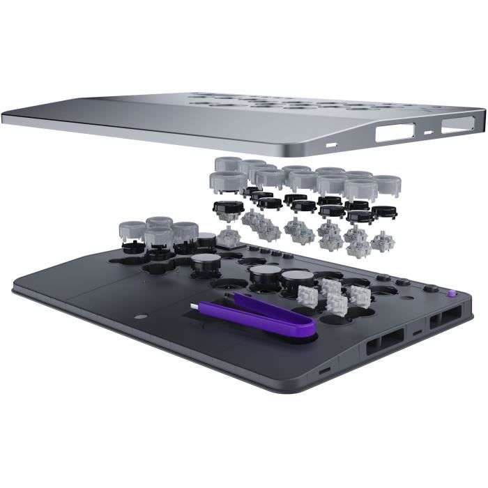 Manette De Combat Sans Levier - Playstation - Victrix Pro KO Leverless Fight Stick - Gris