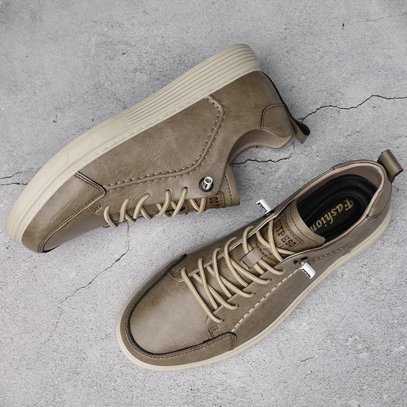 Pantofi de primăvară la modă pentru bărbați din piele naturală de înaltă calitate, negri, cu talpă moale, pantofi casual plați, pantofi Oxford de exterior pentru bărbați, pantofi sport pentru bărbați