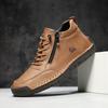 Hand-Stitched Women’s Soft Sole Flat Casual Shoes for Autumn & Winter - A805